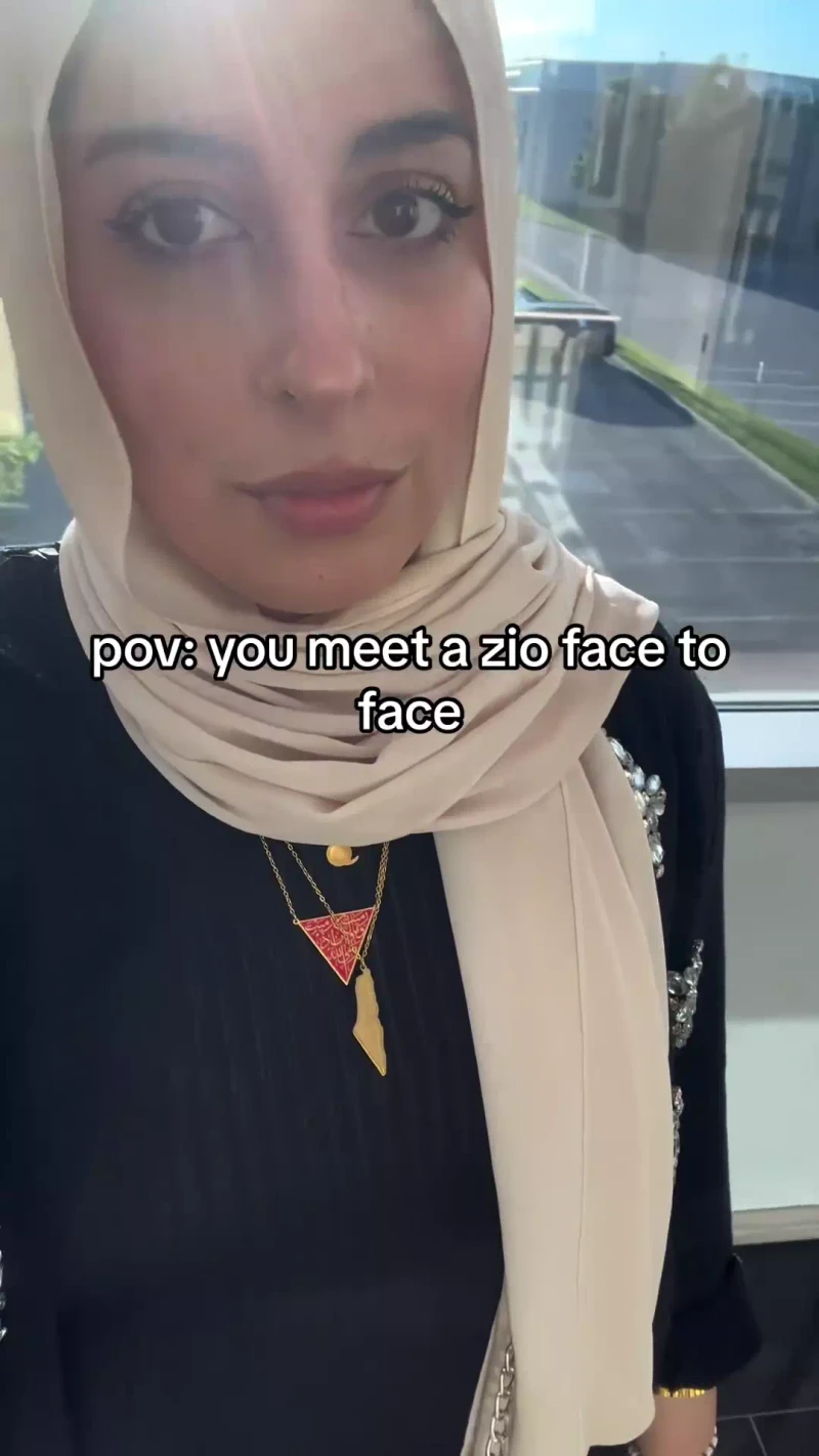 Sudduf Wyne Wearing Red Triangle and Threatening Zionists_#19